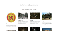 Desktop Screenshot of lagochlangsam.se