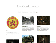 Tablet Screenshot of lagochlangsam.se